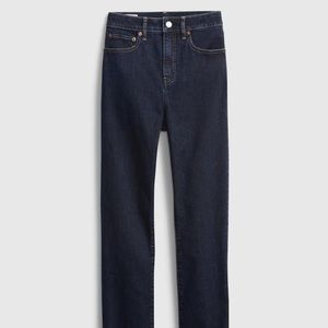 GAP Classic Straight High Rise Jeans, Dark Indigo, 10 Petite